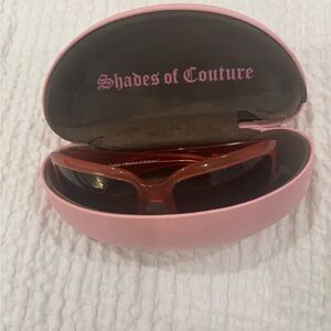 Juicy Couture Pink Sunglasses with Pink Case